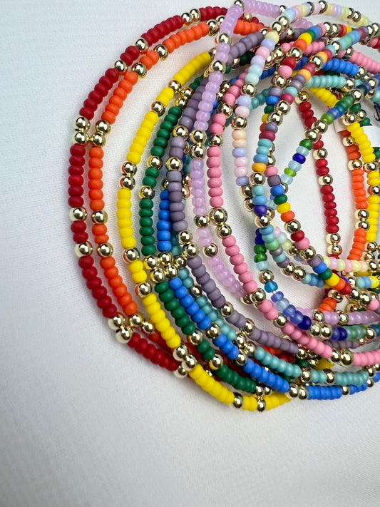 Colored Beaded Bracelet