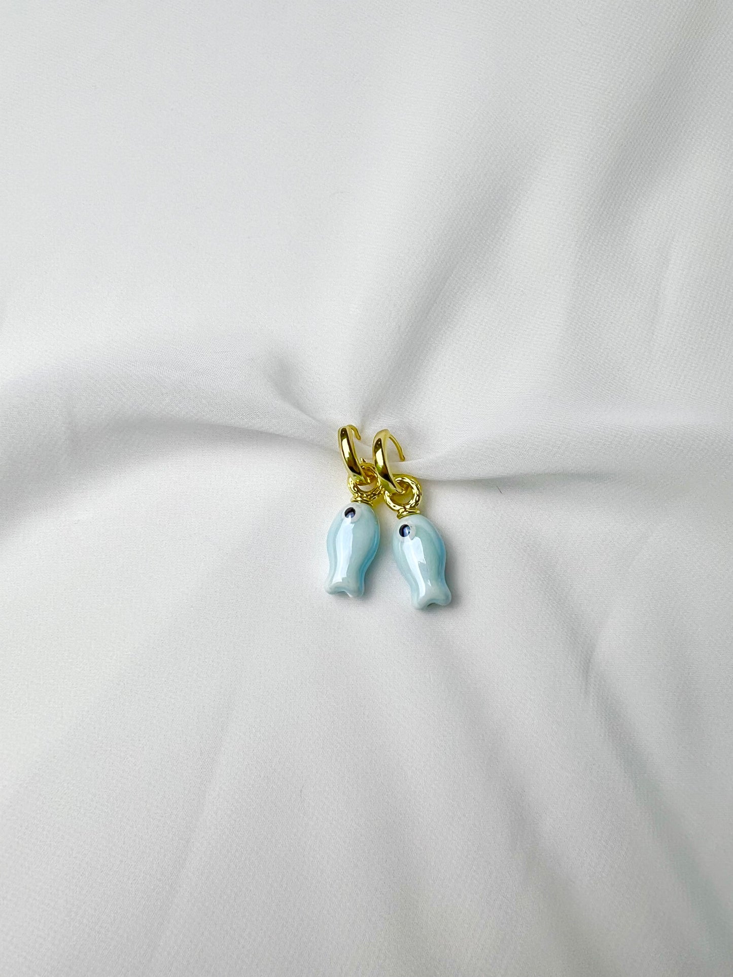 Tropical Fish Huggie Hoop Earrings