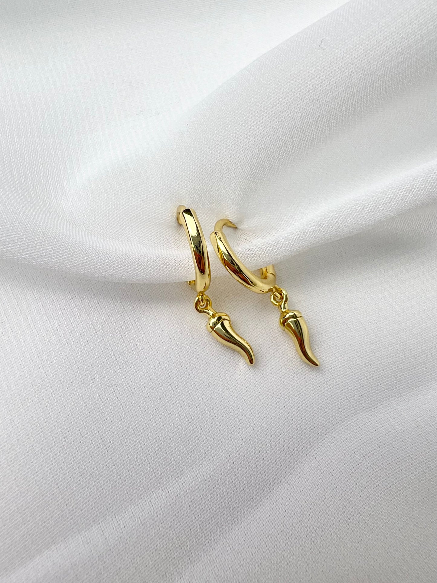 Hot Pepper Hoop Earrings