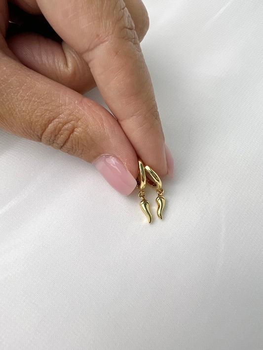 Hot Pepper Hoop Earrings