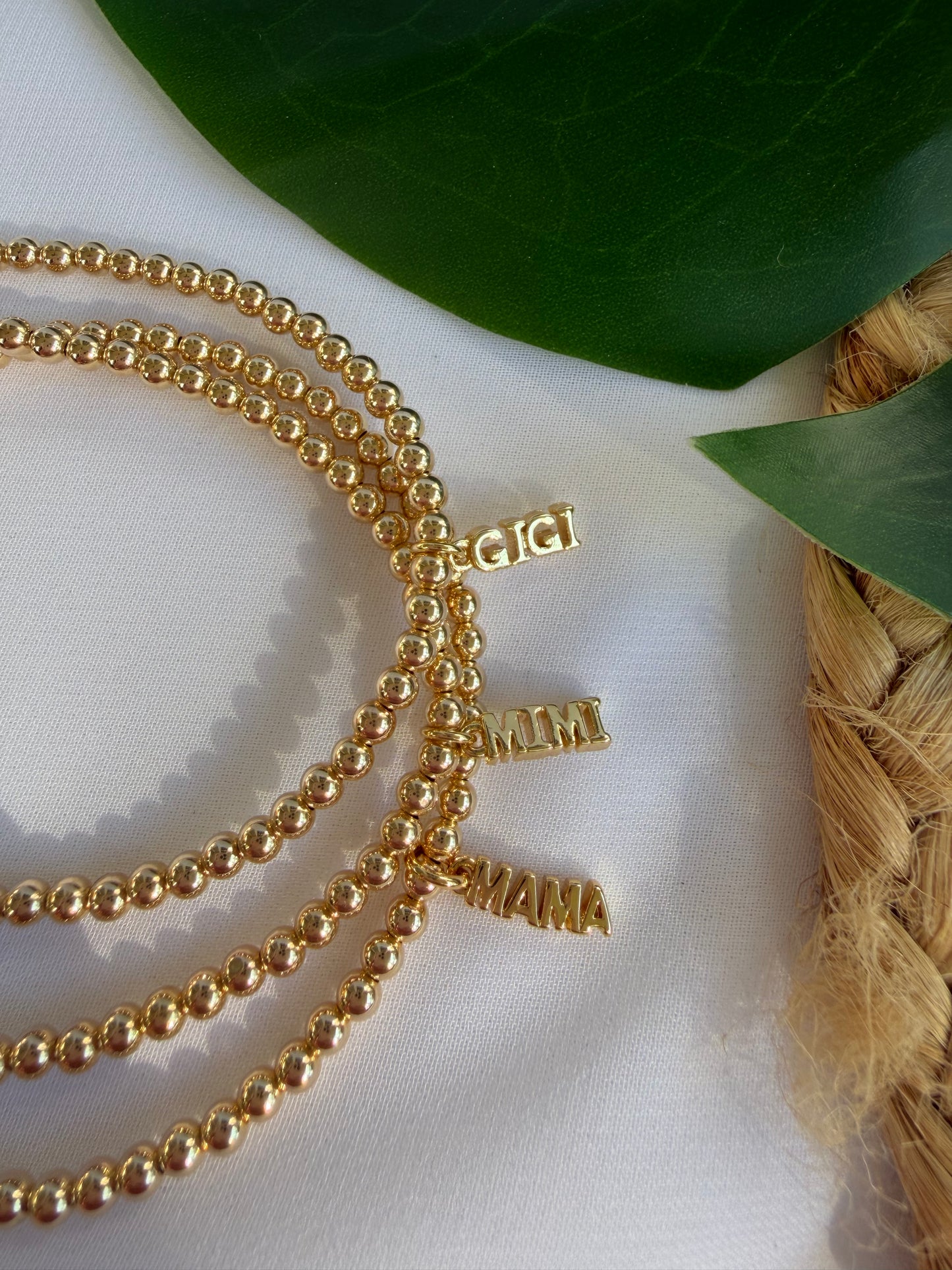 Mama/Gigi/Mimi Beaded Bracelet