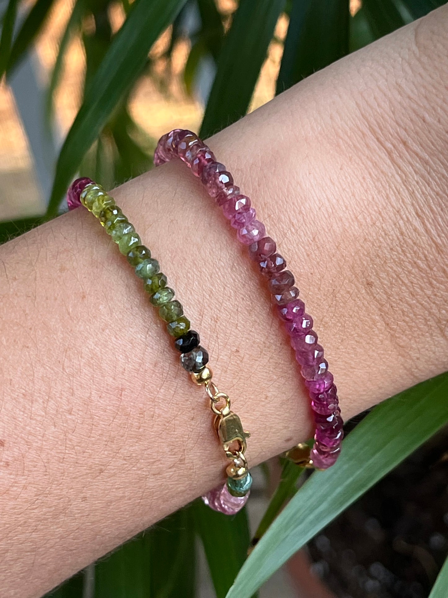 Tourmaline Gemstone Clasp Bracelet