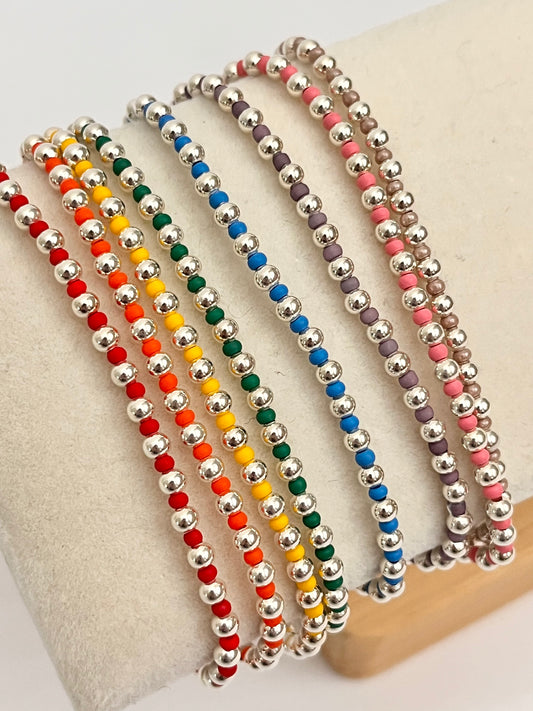 Color Pop Silver Bracelet