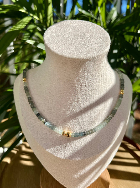 Aquamarine Gemstone Necklace