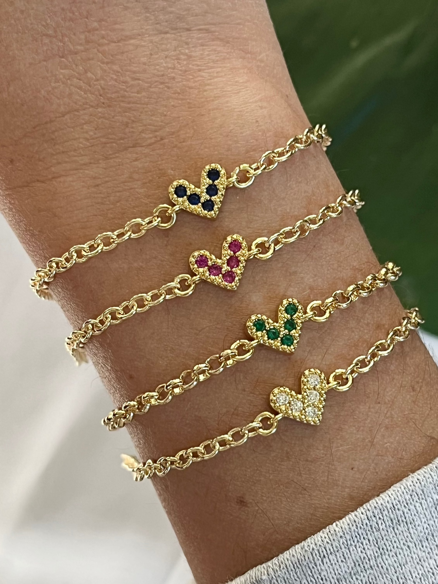 Heart Chain Bracelet