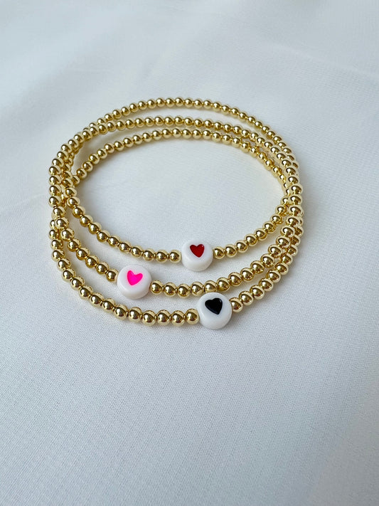 Beaded Heart Bracelet