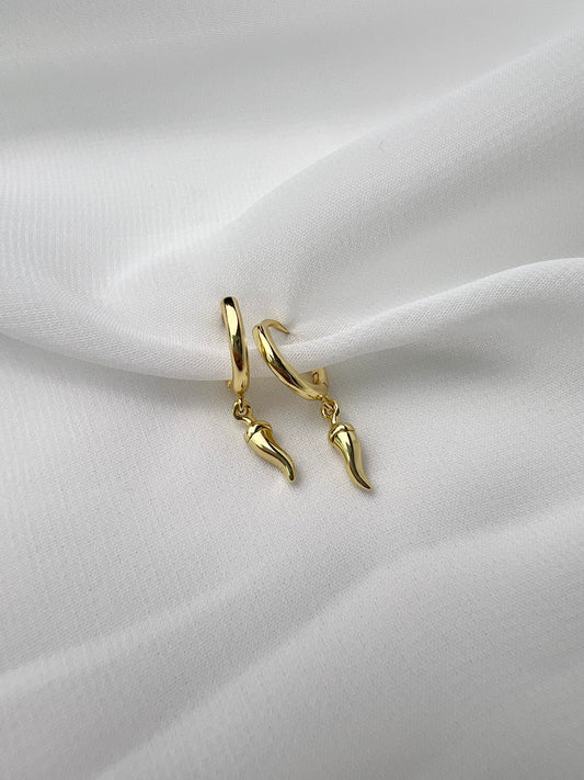 Hot Pepper Hoop Earrings